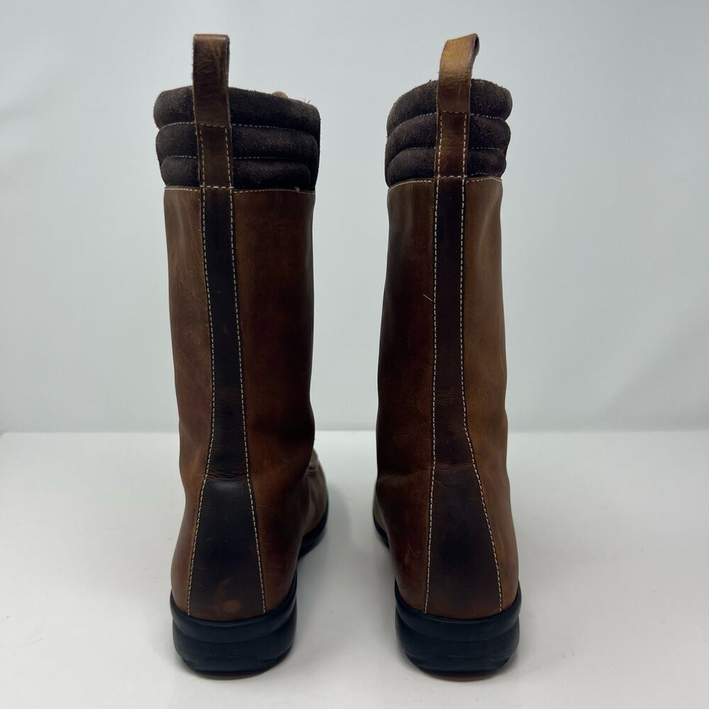 Cole Haan Women's Boots Size 6 Brown Leather Lace Up Waterproof - Picture 7 of 13